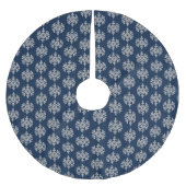 Silver Snowflake Kerstboom Rok (Voorkant)