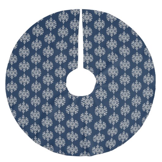 Silver Snowflake Kerstboom Rok (Voorkant)