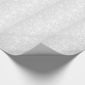 Silver Snowflake kerstfeestdag - Afdruk Cadeaupapier (Hoek)