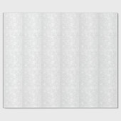 Silver Snowflake kerstfeestdag - Afdruk Cadeaupapier (Vlak)