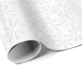 Silver Snowflake kerstfeestdag - Afdruk Cadeaupapier (Rol Hoek)