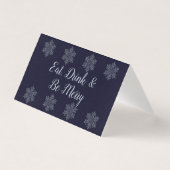  Silver Snowflake-kerstkaarten Kaart (Voorkant)