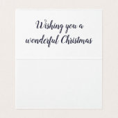 Silver Snowflake-kerstkaarten Kaart (Binnenkant ongevouwen)