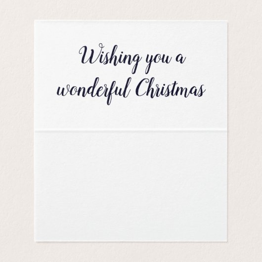  Silver Snowflake-kerstkaarten Kaart (Binnenkant ongevouwen)