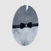 Silver Snowflake-kerstversiering Ornament (voorkant)