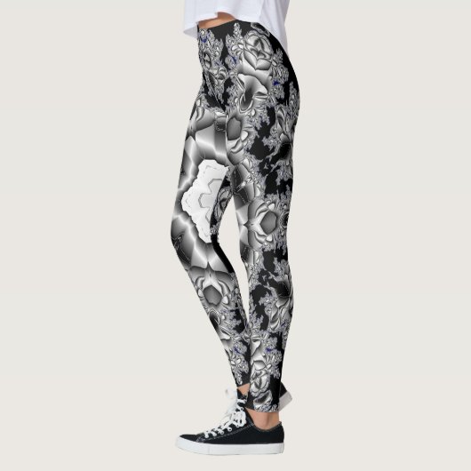 Silver Snowflake Leggings (Links)