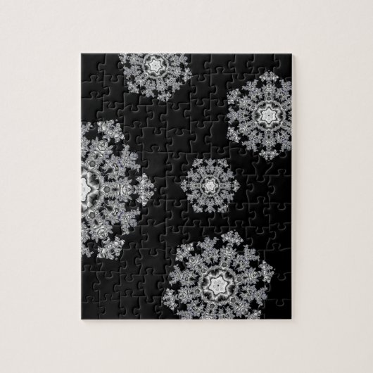 Silver Snowflake Legpuzzel (Verticaal)