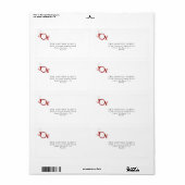 Silver Snowflake Merry Kerstfeest Joy Foto Holiday Etiket (Full Sheet)