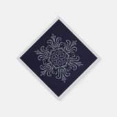  Silver Snowflake Napkins Servet (Hoek)