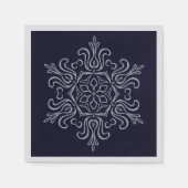 Silver Snowflake Napkins Servet (Voorkant)
