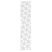 Silver Snowflake op Snow White Table Runner Korte Tafelloper (Voorkant)