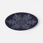 Silver Snowflake Papieren Bordje (Gekanteld)