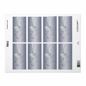 Silver Snowflake Silver Foil Gift Label Label (Full Sheet)