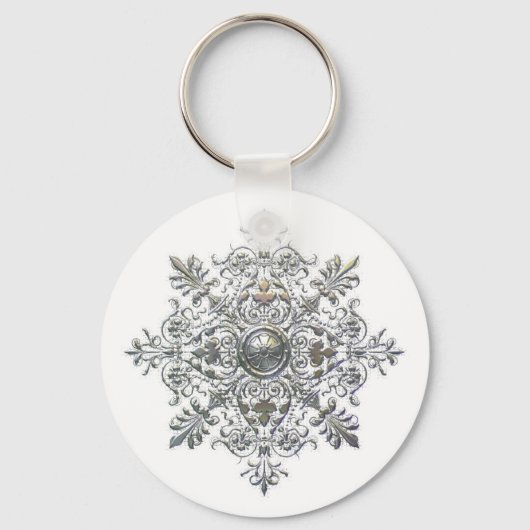 Silver Snowflake Sleutelhanger (Voorkant)
