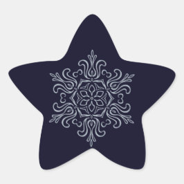  Silver Snowflake Ster Sticker