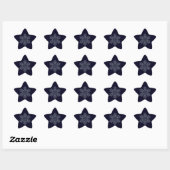 Silver Snowflake Ster Sticker (Vel)