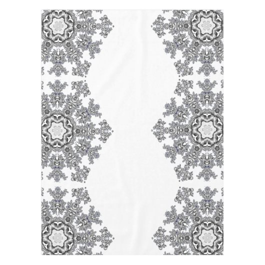 Silver Snowflake Tafelkleed (Voorkant)