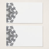 Silver Snowflake Visitekaartjes (Voorkant /achterkant)