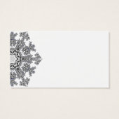 Silver Snowflake Visitekaartjes (Achterkant)