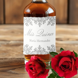 Silver Snowflake Winter Quinceanera Likeurfles Etiket