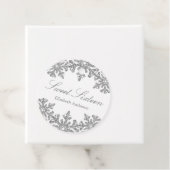 Silver Snowflake Winter Sweet 16 Bedankjes Labels (In situ)