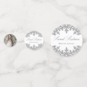 Silver Snowflake Winter Sweet 16 Confetti (Voorkanten)