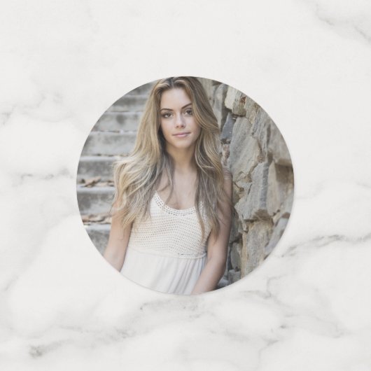 Silver Snowflake Winter Sweet 16 Confetti (Kleine voorkant)