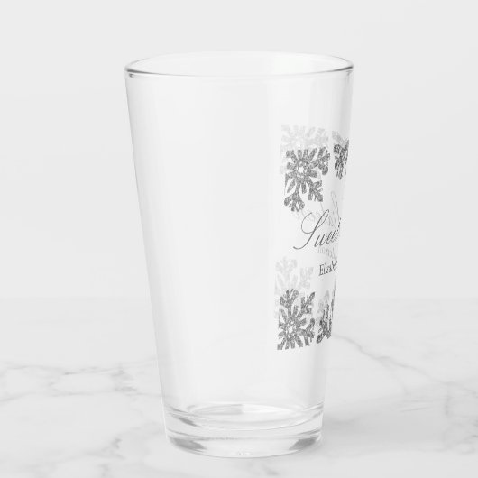 Silver Snowflake Winter Sweet 16 Glas (Rechts)