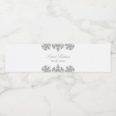 Silver Snowflake Winter Sweet 16 Waterfles Etiket (Enkel label)