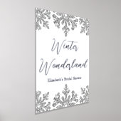 Silver Snowflake Winter Vrijgezellenfeest Folie Afdrukken (Laagn)