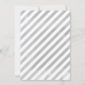 Silver Snowflake Winter White Baby shower Kaart (Achterkant)