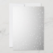 Silver Snowflakes, Balls Company Kerstparty Kaart (Achterkant)