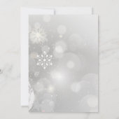 Silver Snowflakes, Balls Kerstbedrijf Kaart (Achterkant)