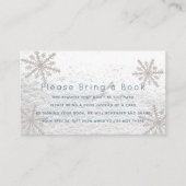 Silver Snowflakes Blue Neem een boekkaart mee Informatiekaartje (Voorkant)