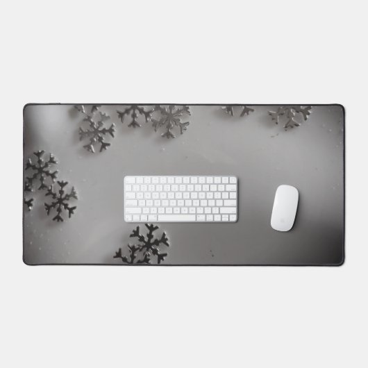 Silver Snowflakes Bureaumat (Keyboard & Muis)