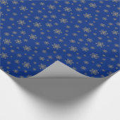 Silver Snowflakes Cadeaupapier (Hoek)