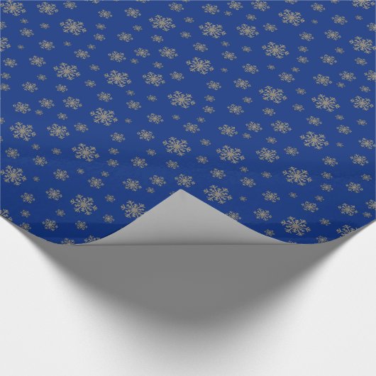 Silver Snowflakes Cadeaupapier (Hoek)
