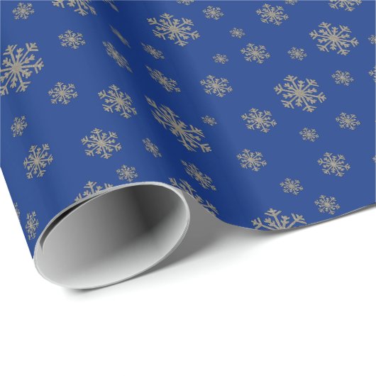 Silver Snowflakes Cadeaupapier (Rol Hoek)