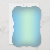 Silver Snowflakes Crystal Blue Pearl Wedding Kaart (Achterkant)