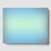 Silver Snowflakes Crystals Blue Pearls Weddenschap Gastenboek (Achterkant)