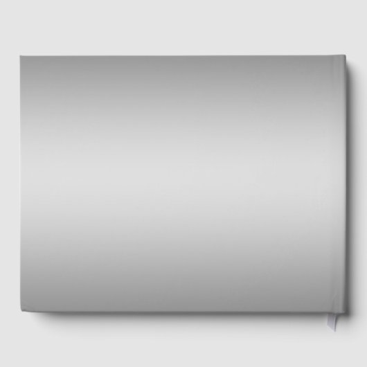 Silver Snowflakes Crystals Blue Pearls Weddenschap Gastenboek (Achterkant)