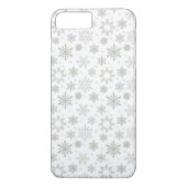 Silver Snowflakes Design iPhone Case (Achterkant)