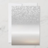 Silver Snowflakes Glitter Company Kerstparty Kaart (Achterkant)