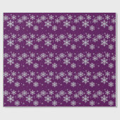 Silver Snowflakes Holiday Wrapping Paper Cadeaupapier (Vlak)