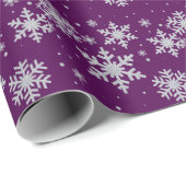 Silver Snowflakes Holiday Wrapping Paper Cadeaupapier (Rol Hoek)