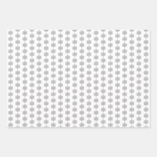 Silver Snowflakes Inpakpapier Vel (Voorkant)