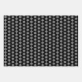 Silver Snowflakes Inpakpapier Vel (Voorkant)