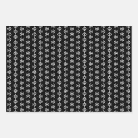 Silver Snowflakes Inpakpapier Vel (Voorkant)