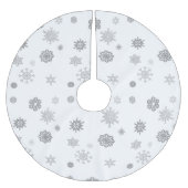 Silver Snowflakes Kerstboom Rok (Voorkant)