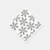 Silver Snowflakes Kerstmis Napkins Servet (Hoek)